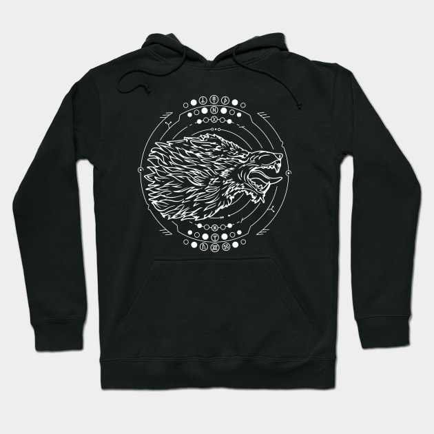 Fenrir | Norse Pagan Symbol Hoodie by CelestialStudio